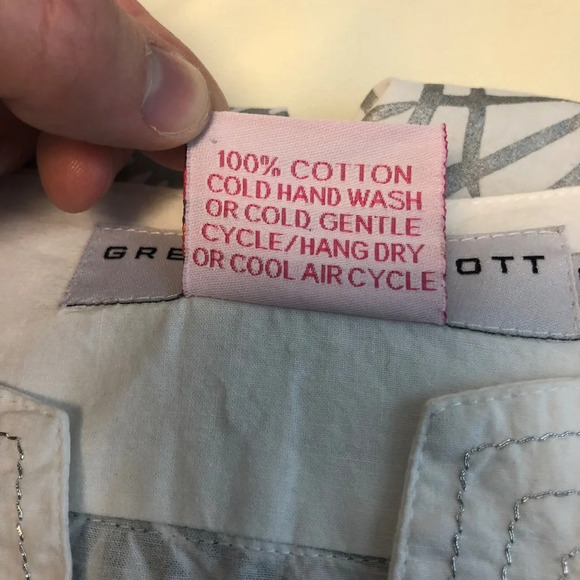 Gretchen Scott White Silver Accent Tunic Shirt - Picture 3 of 7